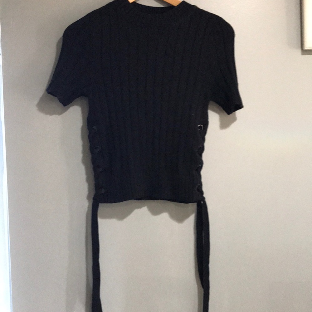 Express high neck crop sweater